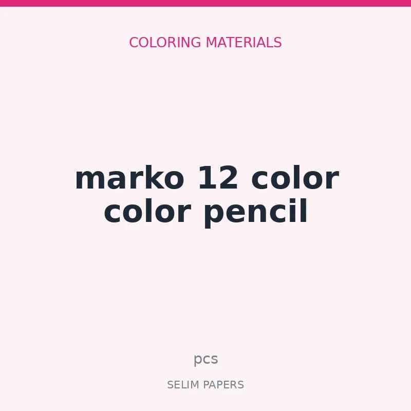 marko 12 color color pencil