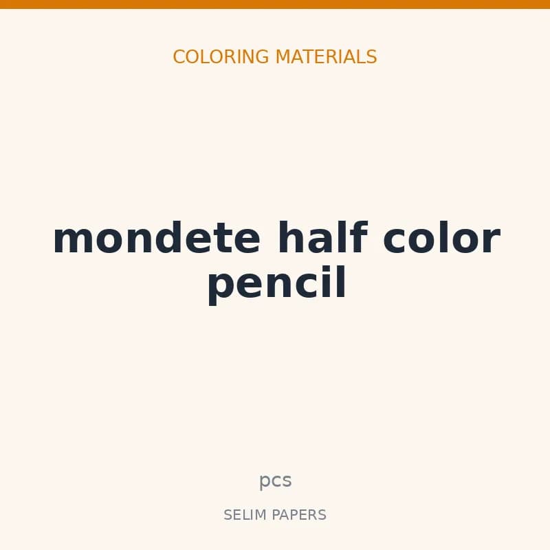 mondete half color pencil