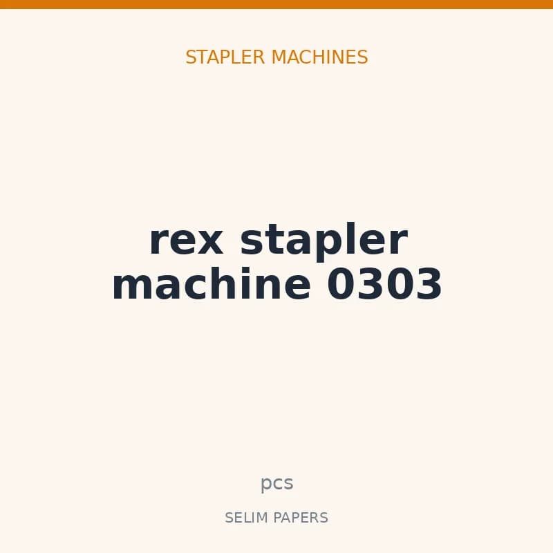 Rex stapler machine 0303 - Image 1