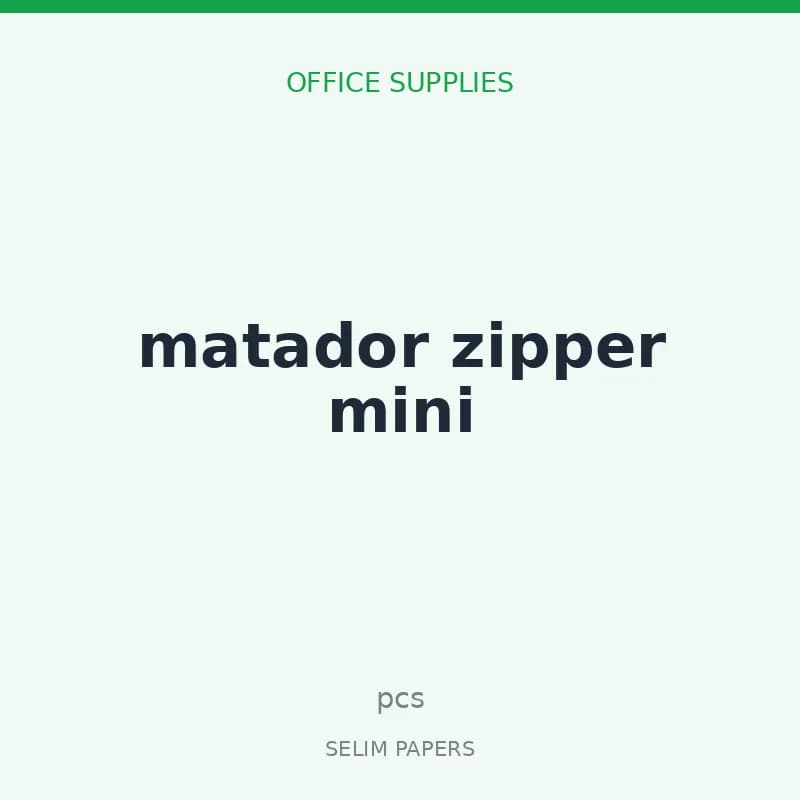 matador zipper mini color - Image 1