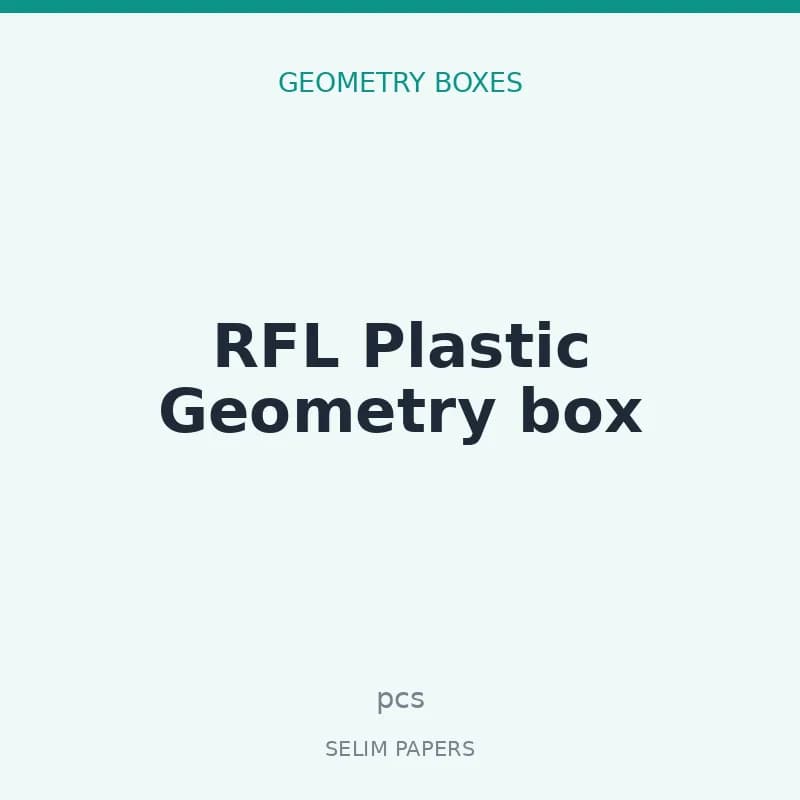 RFL Plastic Geometry box