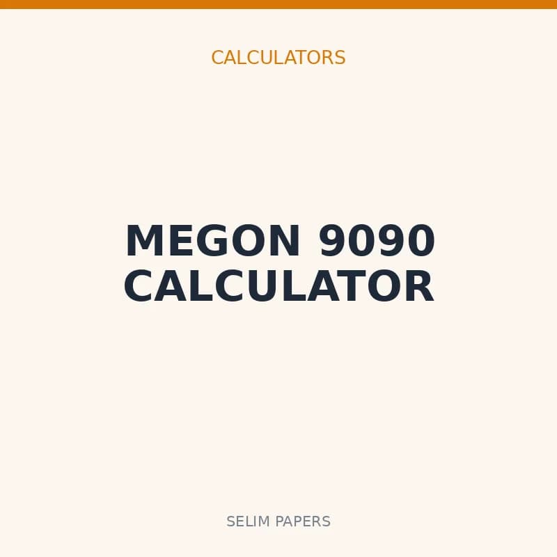 MEGON 9090 CALCULATOR - Image 1