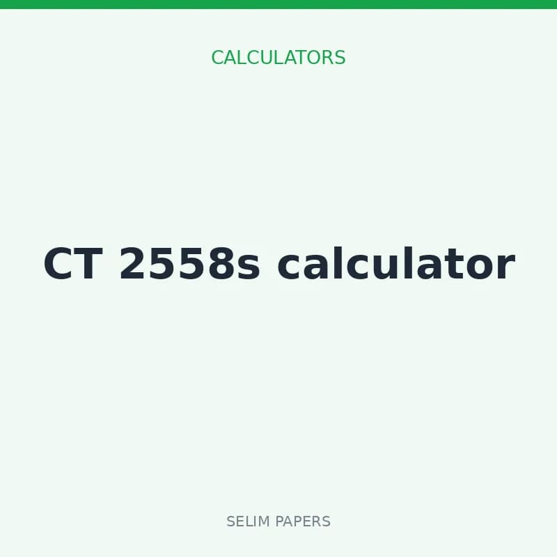 CT 2558s calculator - Image 1