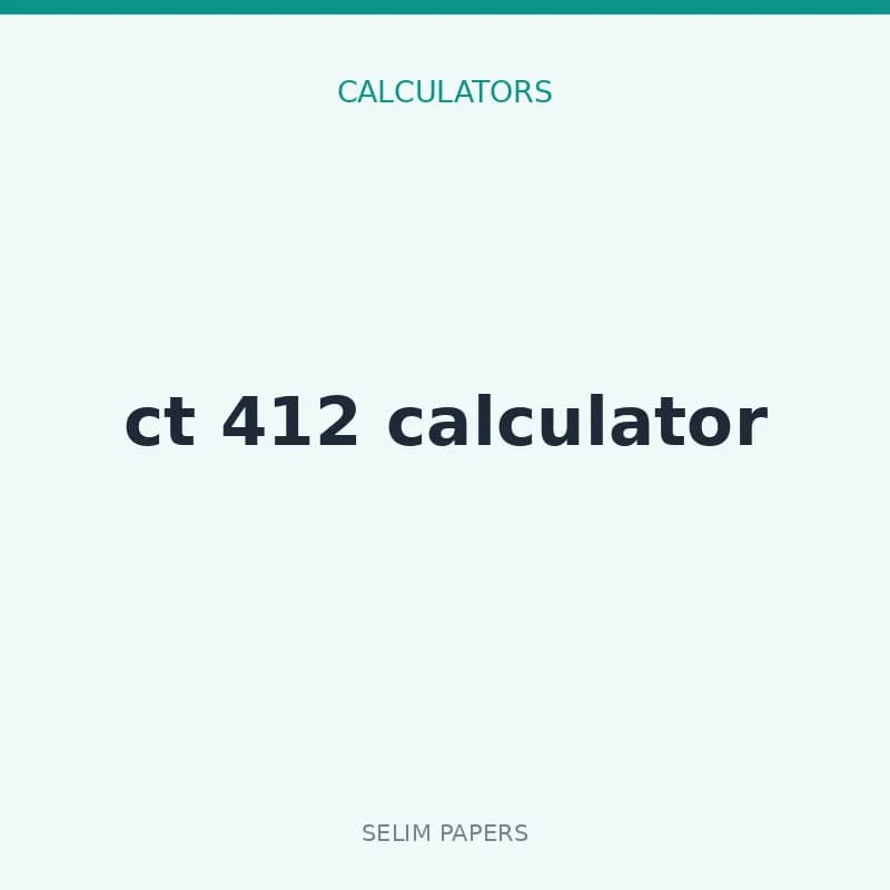 ct 412  calculator - Image 1