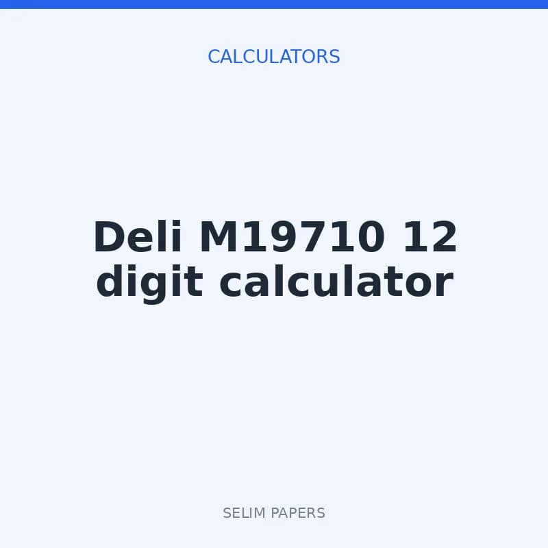 Deli M19710 12 digit calculator - Image 1
