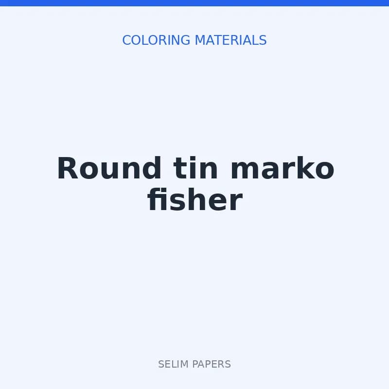 Round tin marko fisher - Image 1