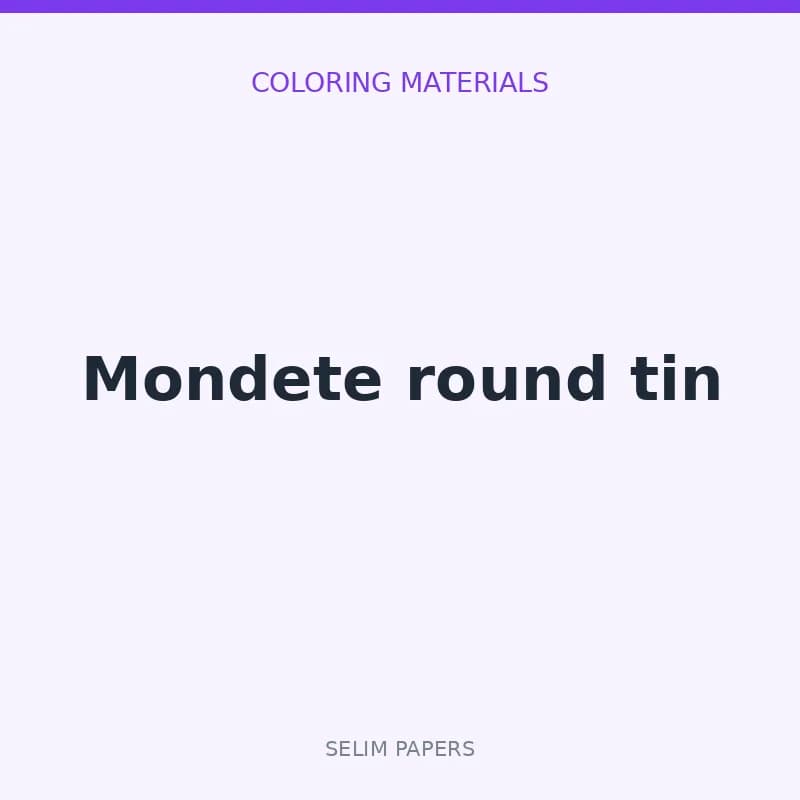Mondete round tin - Image 1