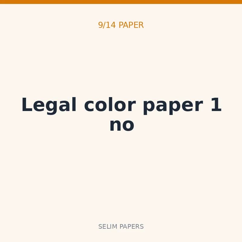 Legal color paper 1 no