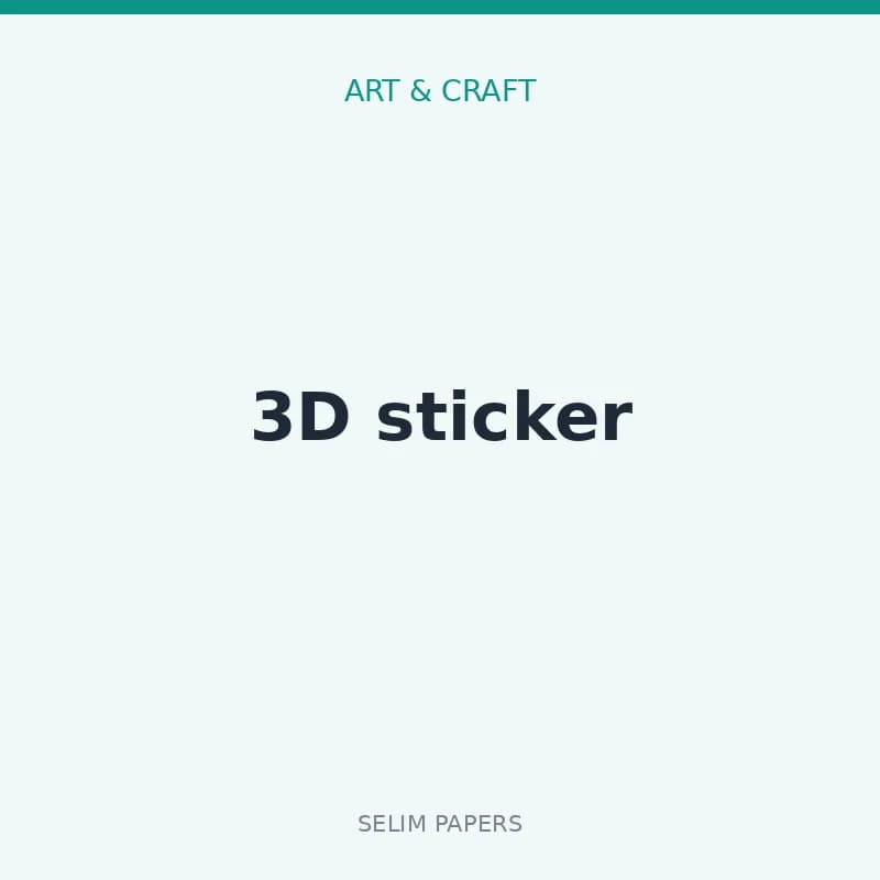 3D sticker - Image 1