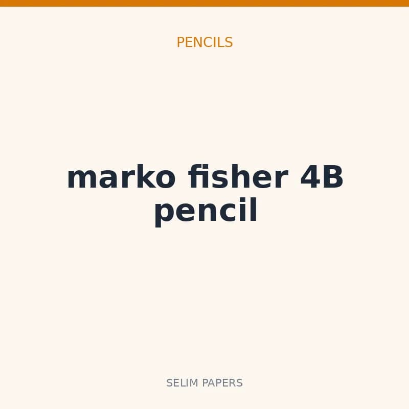 Marko fisher 4B pencil - Image 1