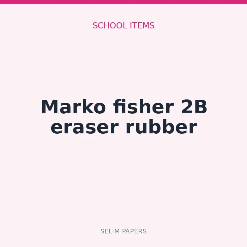 Marko fisher 2B eraser rubber - Image 1