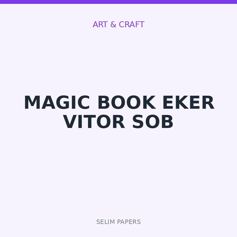 MAGIC BOOK EKER VITOR SOB - Image 1