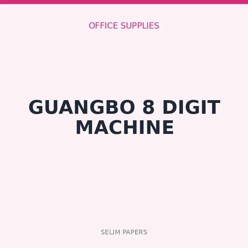 GUANGBO 8 DIGIT MACHINE - Image 1
