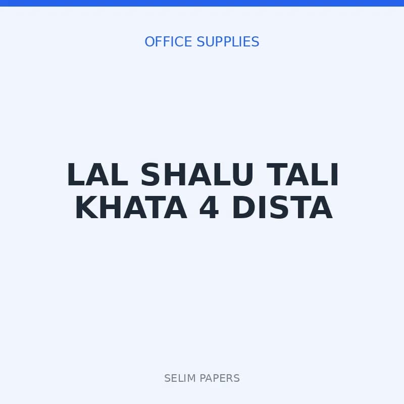 LAL SHALU TALI KHATA 4 DISTA - Image 1