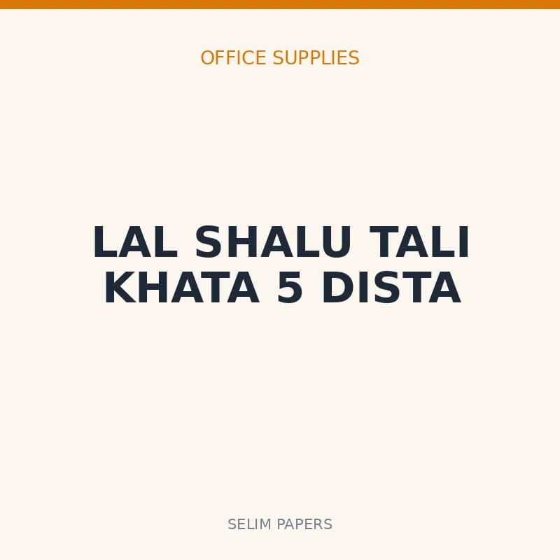 LAL SHALU TALI KHATA 5 DISTA - Image 1