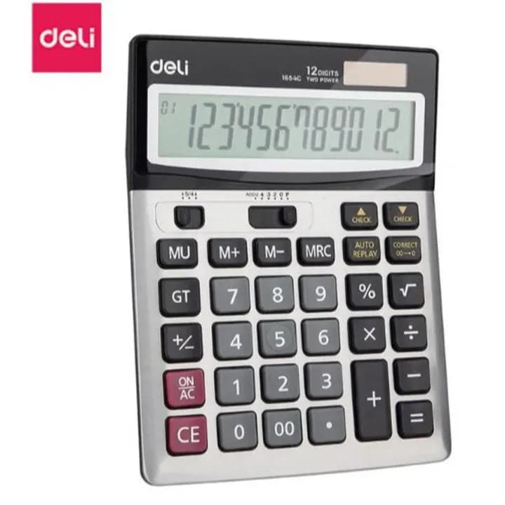 Deli 1654C Check and Correct Calculator - Image 1