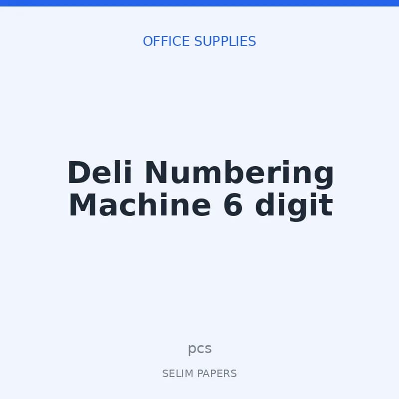 Deli Numbering Machine 6 digit