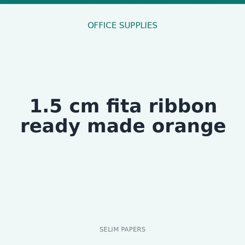 1.5 cm fita ribbon ready made orange