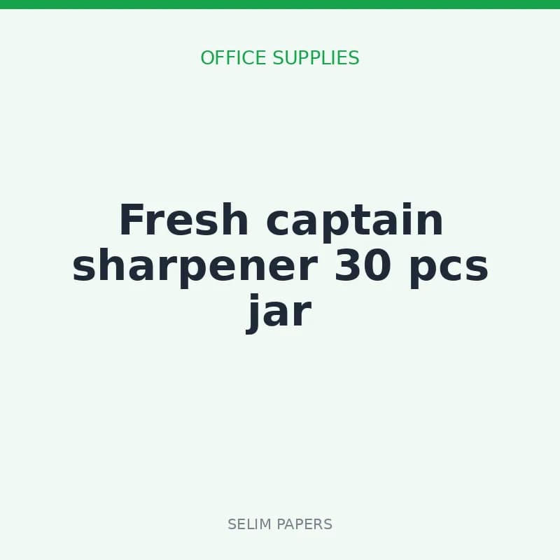 Fresh captain sharpener 30 pcs jar