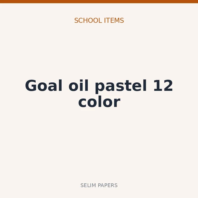 Goal oil pastel 12 color