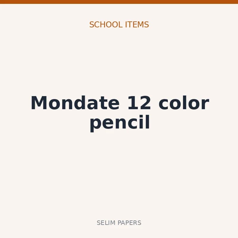 Mondate 12 color pencil
