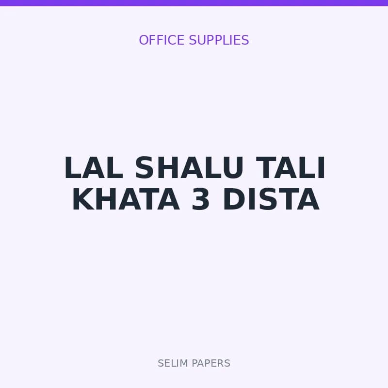 LAL SHALU TALI KHATA 3 DISTA